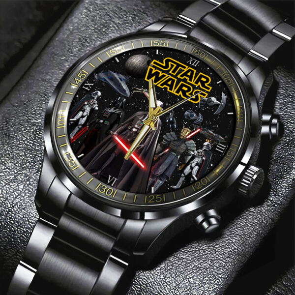Star Wars Black Stainless Steel Watch - Design 2