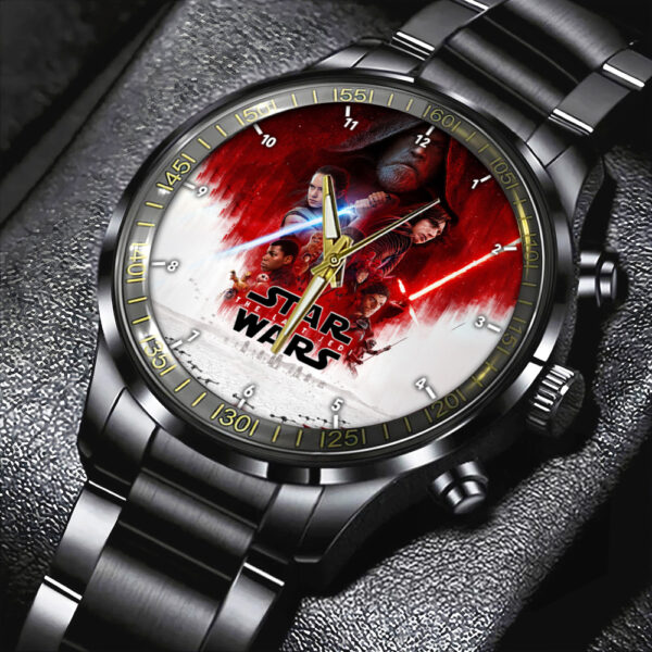 Star Wars Black Stainless Steel Watch - Design 6