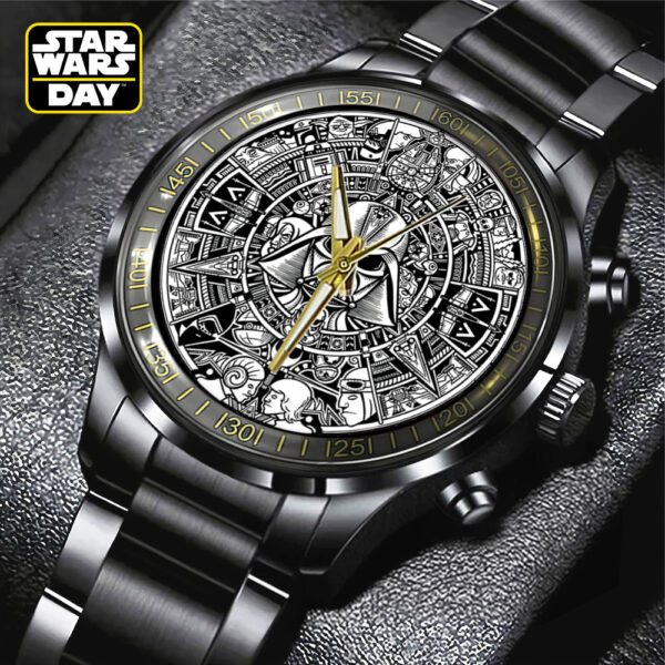 Star Wars Black Stainless Steel Watch - Design 1