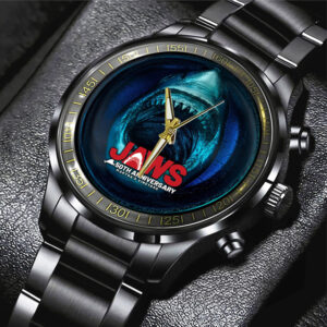 Jaws 50th Anniversary Black Stainless Steel Watch – TANTN 12259