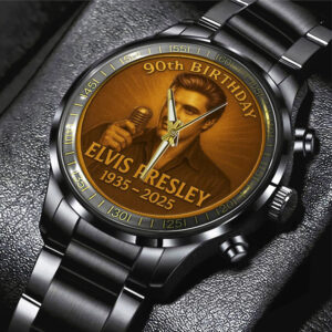 Elvis Presley Black Stainless Steel Watch – TANTN 14027
