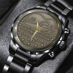 Elvis Presley Black Stainless Steel Watch – TANTN 14029