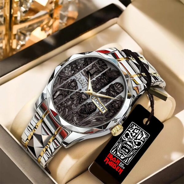 Iron Maiden Alloy Luxury Quartz Watch – TANTN 14105
