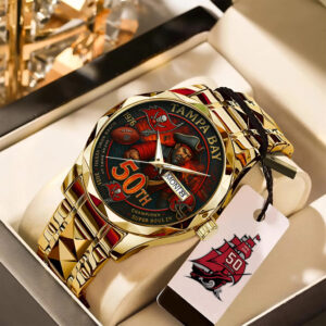 Tampa Bay Buccaneers 50th Anniversary 2026 Alloy Luxury Quartz Watch – TANTN15981