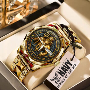 US Navy 250th Anniversary Alloy Luxury Quartz Watch – MAITM12673