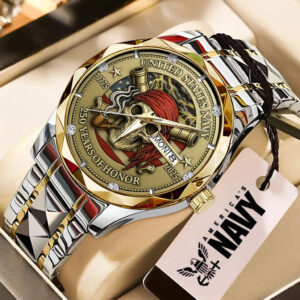 US Navy 250th Anniversary Alloy Luxury Quartz Watch – TMTHU733