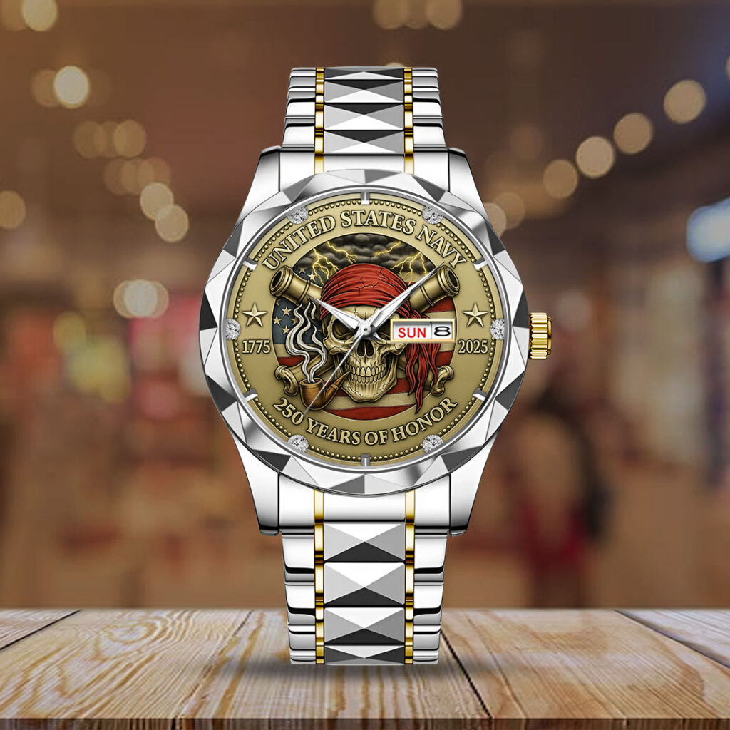 US Navy 250th Anniversary Alloy Luxury Quartz Watch – TMTHU733 - Image 2