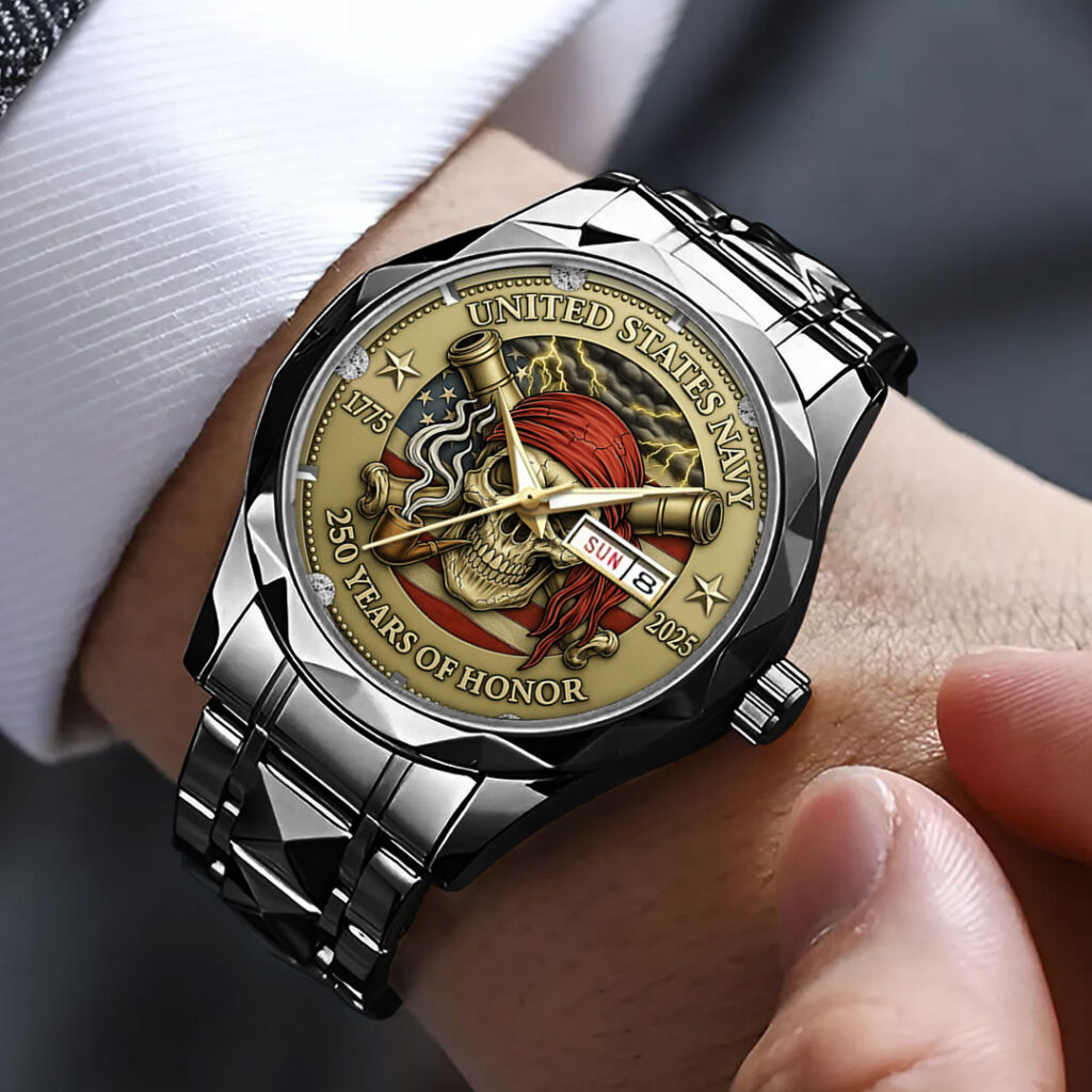 US Navy 250th Anniversary Alloy Luxury Quartz Watch – TMTHU733 - Image 3