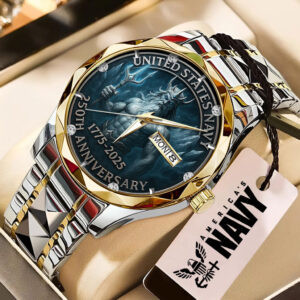 US Navy 250th Anniversary 2025 Alloy Luxury Quartz Watch – TMTHU732