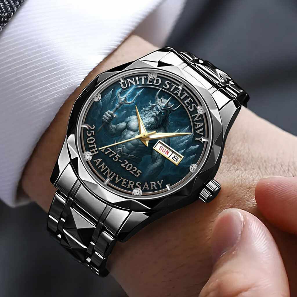 US Navy 250th Anniversary 2025 Alloy Luxury Quartz Watch – TMTHU732 - Image 3