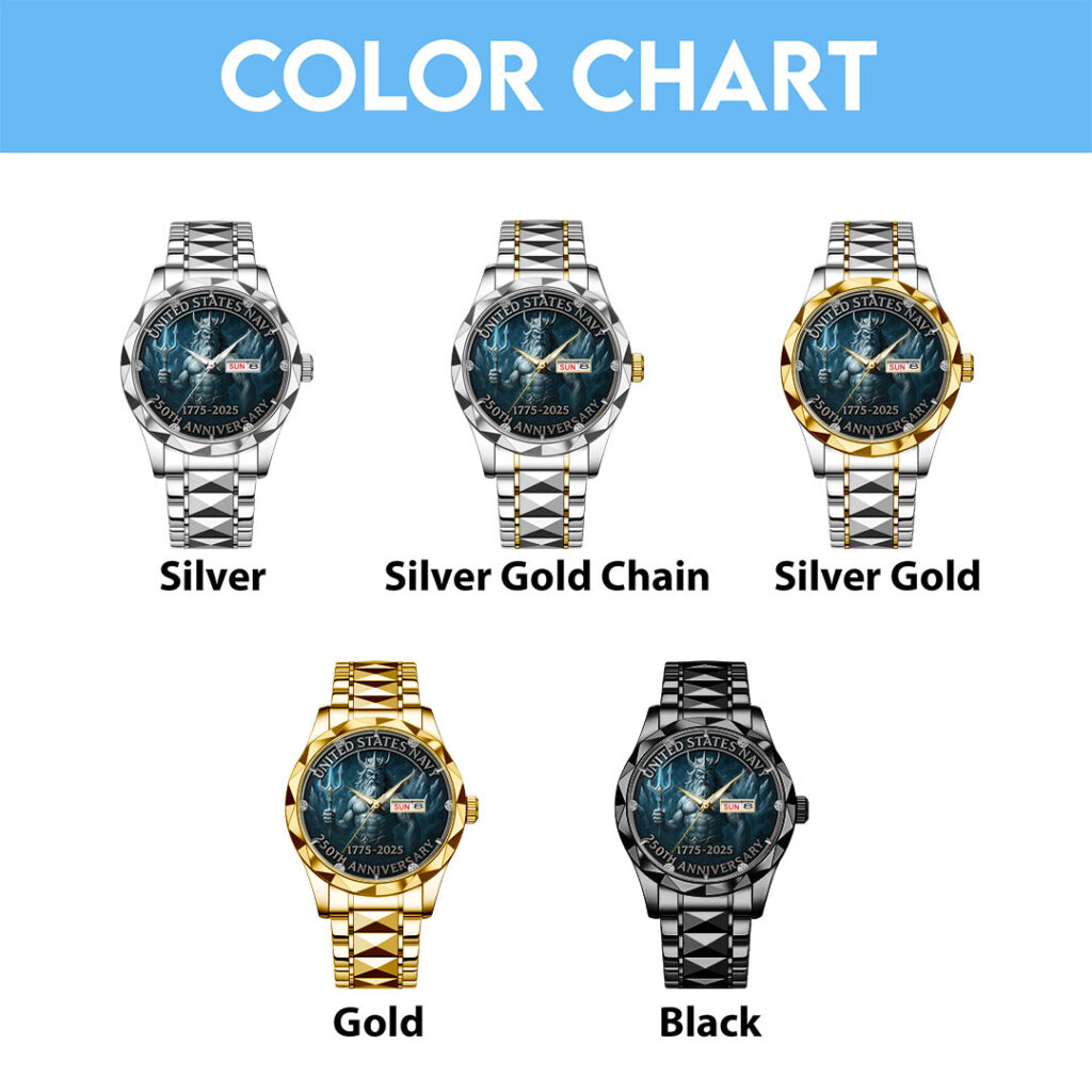 US Navy 250th Anniversary 2025 Alloy Luxury Quartz Watch – TMTHU732 - Image 4