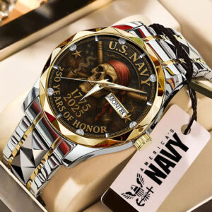 US Navy 250th Anniversary 2025 Alloy Luxury Quartz Watch – TMTHU734