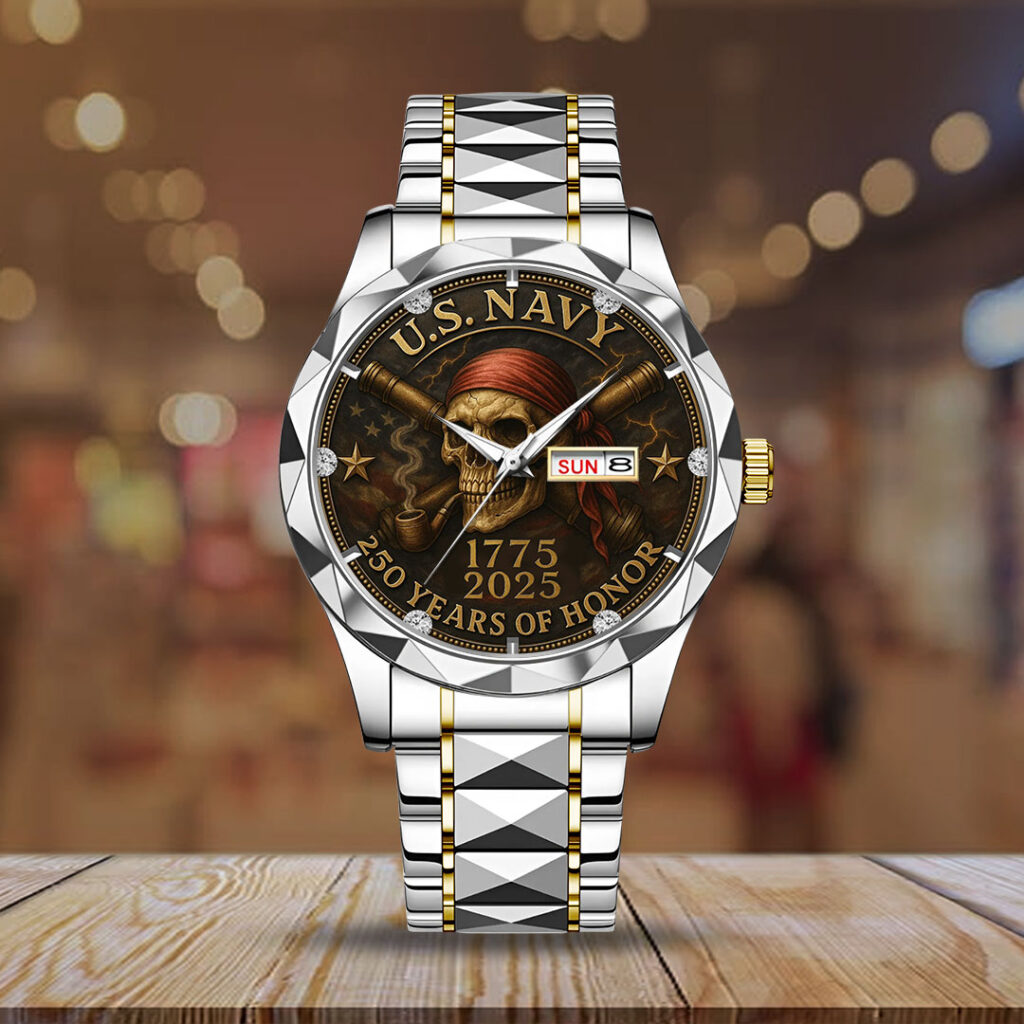 US Navy 250th Anniversary 2025 Alloy Luxury Quartz Watch – TMTHU734 - Image 2