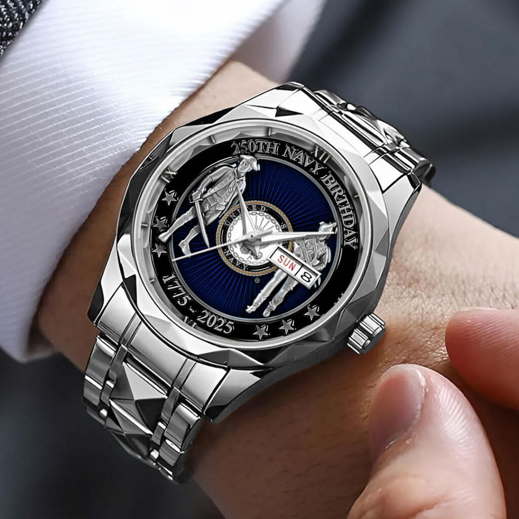 US Navy 250 Years Alloy Luxury Quartz Watch – HOATT12547 - Image 2