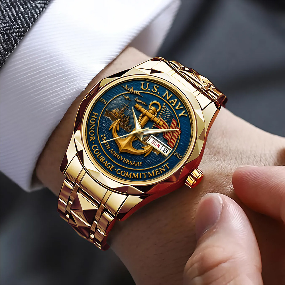 US Navy Alloy Luxury Quartz Watch – TANTN 14285 - Image 2