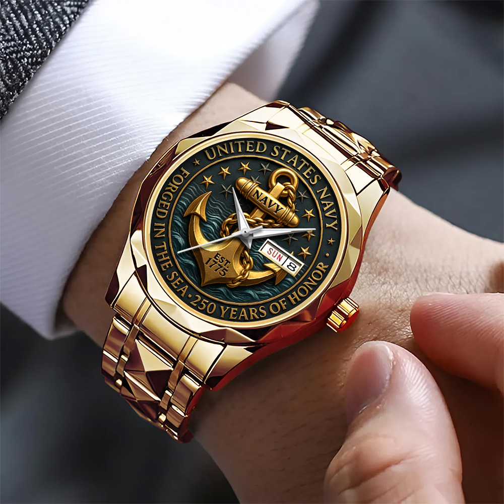 US Navy Alloy Luxury Quartz Watch – TANTN15989 - Image 2