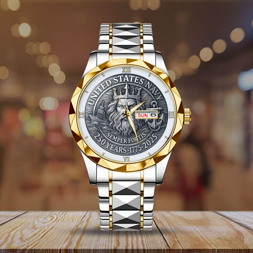 US Navy Alloy Luxury Quartz Watch – HOATT 11931 - Image 2