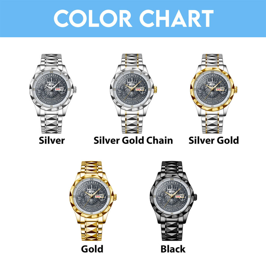 US Navy Alloy Luxury Quartz Watch – HOATT 11931 - Image 4