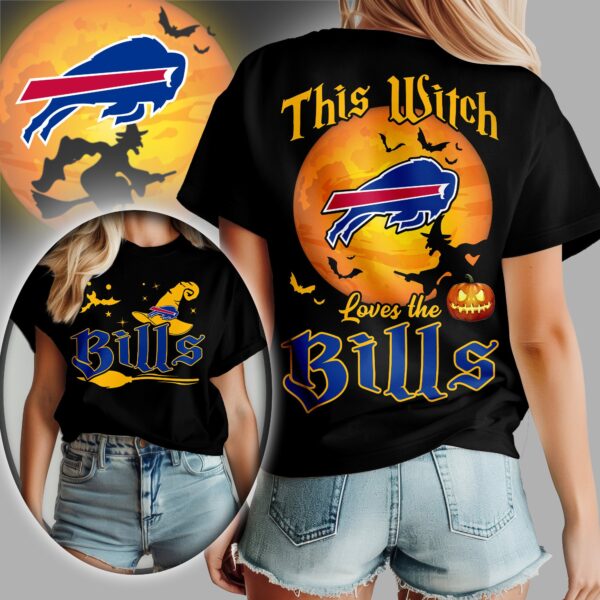 Buffalo Bills x Halloween Witch T Shirt Gifts For Fans