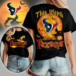 Houston Texans x Halloween Witch T Shirt Gifts For Fans