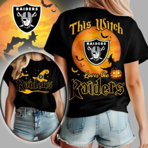 Las Vegas Raiders x Halloween Witch T Shirt Gifts For Fans