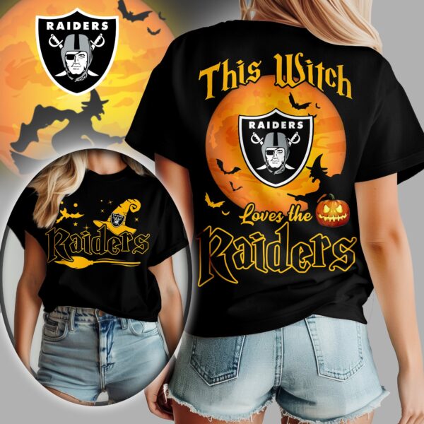 Las Vegas Raiders x Halloween Witch T Shirt Gifts For Fans