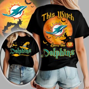 Miami Dolphins x Halloween Witch T Shirt Gifts For Fans