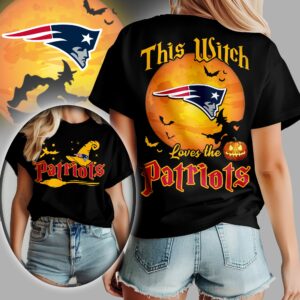 New England Patriots x Halloween Witch T Shirt Gifts For Fans