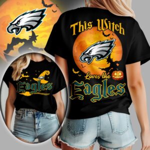 Philadelphia Eagles x Halloween Witch T Shirt Gifts For Fans