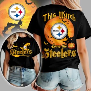 Pittsburgh Steelers x Halloween Witch T Shirt Gifts For Fans