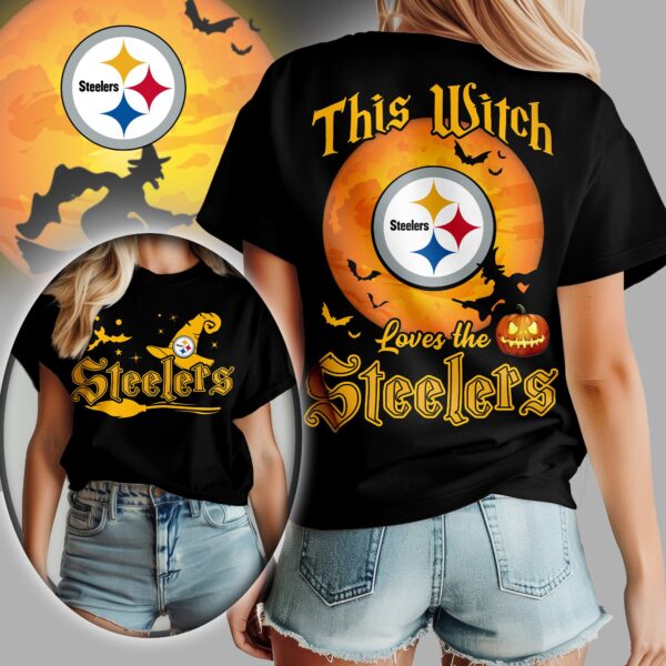 Pittsburgh Steelers Halloween Witch T Shirt Gifts