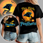 Carolina Panthers x Halloween Witch T Shirt Gifts For Fans