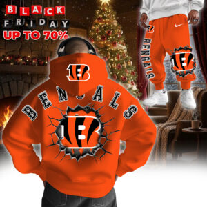 Cincinnati Bengals 3D Breakthrough Hoodie+Joggers Set