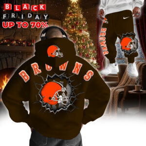 Cleveland Browns 3D Breakthrough Hoodie+Joggers Set