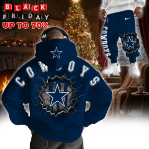 Dallas Cowboys 3D Breakthrough Hoodie+Joggers Set