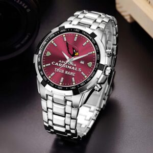 Arizona Cardinals Alloy Men Quartz Watch Custom Your Name