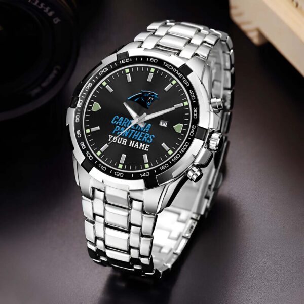Carolina Panthers Alloy Men Quartz Watch Custom Your Name