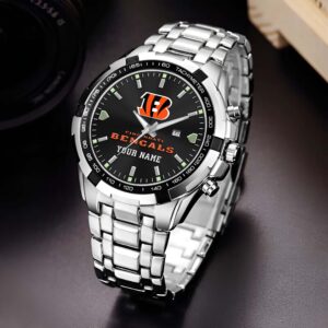 Cincinnati Bengals Alloy Men Quartz Watch Custom Your Name