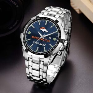 Denver Broncos Alloy Men Quartz Watch Custom Your Name
