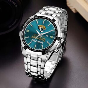 Jacksonville Jaguars Alloy Men Quartz Watch Custom Your Name