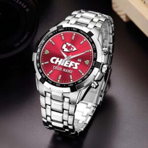 Kansas City Chiefs Alloy Men Quartz Watch Custom Your Name