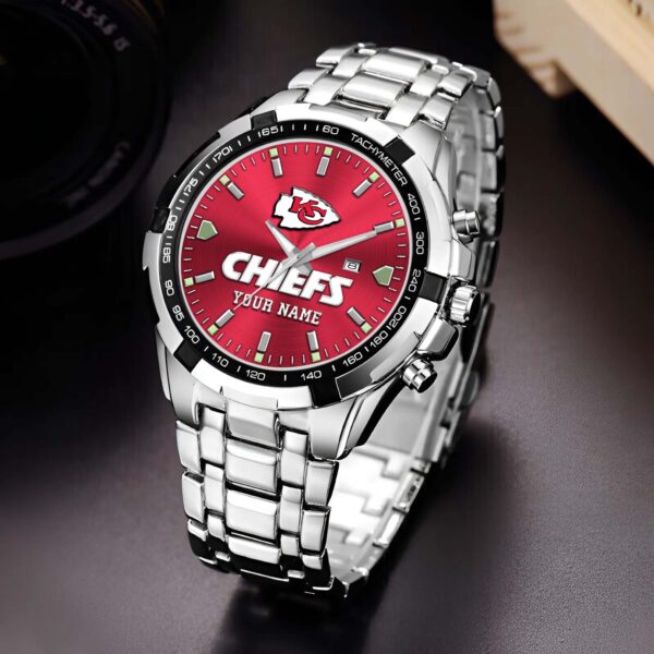 Kansas City Chiefs Alloy Men Quartz Watch Custom Your Name