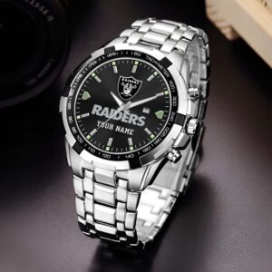 Las Vegas Raiders Alloy Men Quartz Watch Custom Your Name