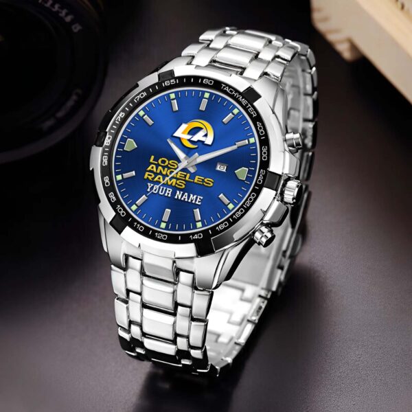 Los Angeles Rams Alloy Men Quartz Watch Custom Your Name