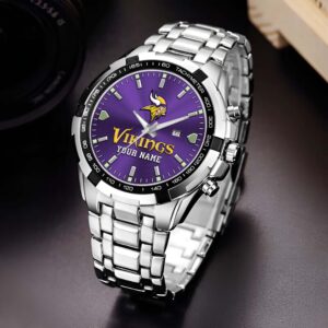 Minnesota Vikings Alloy Men Quartz Watch Custom Your Name