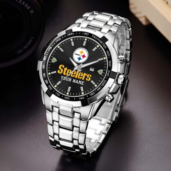 Pittsburgh Steelers Alloy Men's Quartz Watch Custom Your Name