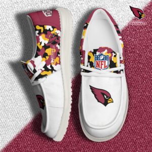 Arizona Cardinals Football H-D Canvas Loafer Shoes Custom Your Name, Sport Shoes For Fan, Fan Gifts EHIVM-04031614N