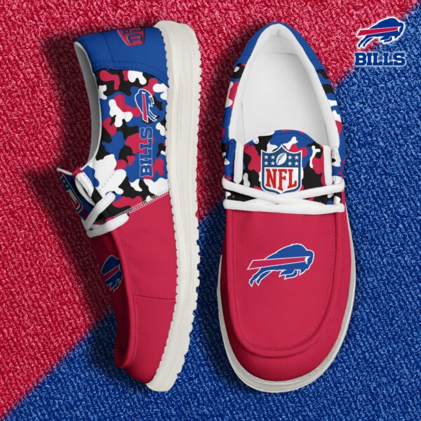 Buffalo Bills Football H D Canvas Loafer Shoes Custom Your Name, Sport Shoes For Fan, Fan Gifts EHIVM 04031614N