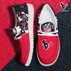 Houston Texans Football H-D Canvas Loafer Shoes Custom Your Name, Sport Shoes For Fan, Fan Gifts EHIVM-04031614N