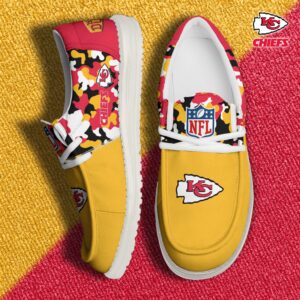 Kansas City Chiefs Football H-D Canvas Loafer Shoes Custom Your Name, Sport Shoes For Fan, Fan Gifts EHIVM-04031614N